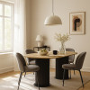 Τραπέζι Bohema Megapap χρώμα μαύρο - sepet oak 180x90x77,7εκ. Τραπέζι Bohema Megapap χρώμα μαύρο - sepet oak 180x90x77,7εκ.