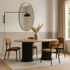 Τραπέζι Bohema Megapap χρώμα μαύρο - sepet oak 180x90x77,7εκ. Τραπέζι Bohema Megapap χρώμα μαύρο - sepet oak 180x90x77,7εκ.