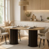 Τραπέζι Bohema Megapap χρώμα μαύρο - sepet oak 180x90x77,7εκ. Τραπέζι Bohema Megapap χρώμα μαύρο - sepet oak 180x90x77,7εκ.