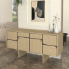 Μπουφές Lava Megapap χρώμα rota oak - ανθρακί 150x44,6x76εκ. Μπουφές Lava Megapap χρώμα rota oak - ανθρακί 150x44,6x76εκ.