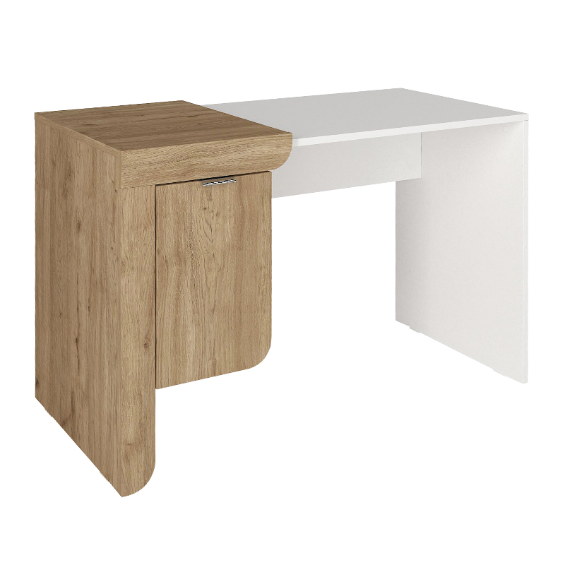 Γραφείο εργασίας Dario Megapap χρώμα sepet oak - λευκό 120x60x73,2εκ. Γραφείο εργασίας Dario Megapap χρώμα sepet oak - λευκό 120x60x73,2εκ.