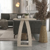 Τραπεζάκι βοηθητικό - Κομοδίνο Deros Megapap χρώμα travertine 45x45x56εκ. Τραπεζάκι βοηθητικό - Κομοδίνο Deros Megapap χρώμα travertine 45x45x56εκ.