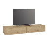Έπιπλο τηλεόρασης επιτοίχιο Espanse Megapap χρώμα sapphire oak 241,8x31,7x30εκ. Έπιπλο τηλεόρασης επιτοίχιο Espanse Megapap χρώμα sapphire oak 241,8x31,7x30εκ.