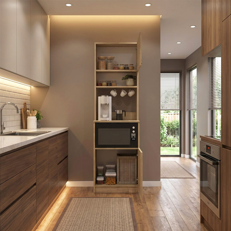 Έπιπλο κουζίνας Tuco 1 Megapap χρώμα sapphire oak 53,8x40x180εκ. Έπιπλο κουζίνας Tuco 1 Megapap χρώμα sapphire oak 53,8x40x180εκ.