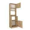Έπιπλο κουζίνας Tuco 1 Megapap χρώμα sapphire oak 53,8x40x180εκ. Έπιπλο κουζίνας Tuco 1 Megapap χρώμα sapphire oak 53,8x40x180εκ.