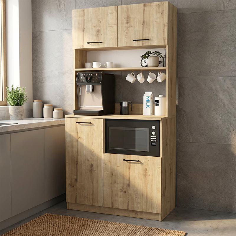 Έπιπλο κουζίνας Tuco 2 Megapap χρώμα sapphire oak 90x40x180εκ. Έπιπλο κουζίνας Tuco 2 Megapap χρώμα sapphire oak 90x40x180εκ.