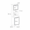Έπιπλο κουζίνας Potter 1 Megapap χρώμα λευκό - rota oak 53,4x39,6x196,1εκ. Έπιπλο κουζίνας Potter 1 Megapap χρώμα λευκό - rota oak 53,4x39,6x196,1εκ.