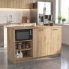 Τραπέζι - Πάγκος κουζίνας Peres Megapap χρώμα sepet oak 150x70x91,8εκ. Τραπέζι - Πάγκος κουζίνας Peres Megapap χρώμα sepet oak 150x70x91,8εκ.