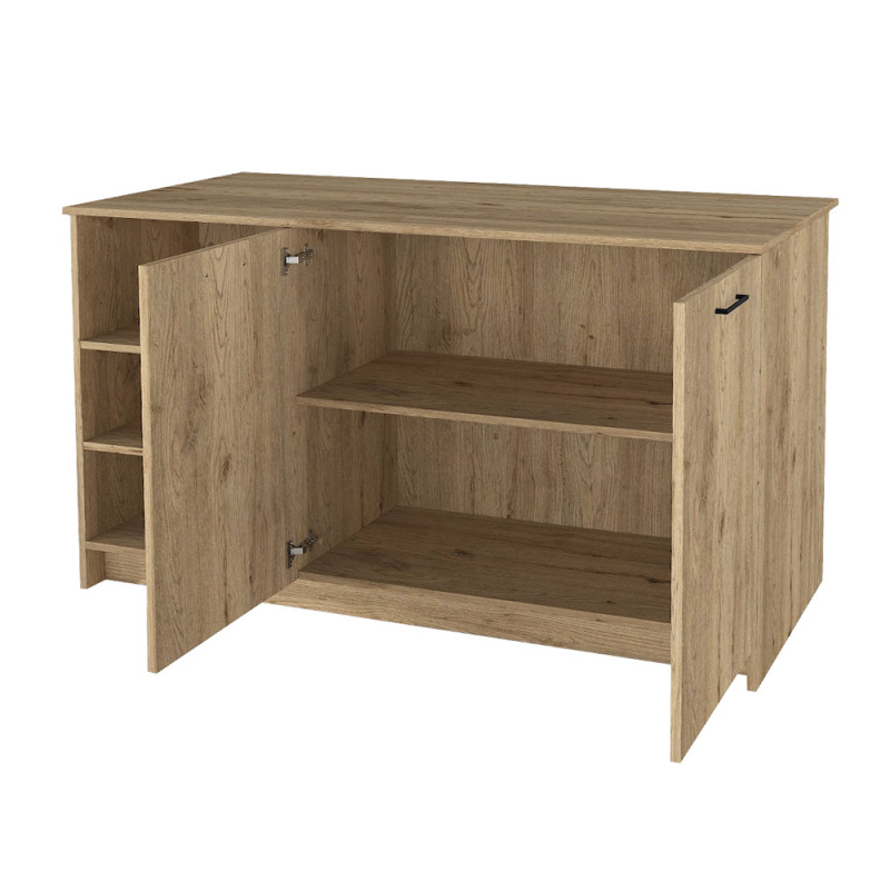 Τραπέζι - Πάγκος κουζίνας Peres Megapap χρώμα sepet oak 150x70x91,8εκ. Τραπέζι - Πάγκος κουζίνας Peres Megapap χρώμα sepet oak 150x70x91,8εκ.