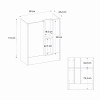 Γραφείο υποδοχής - reception Bonveno Megapap χρώμα λευκό - sepet oak 90x43,2x110εκ. Γραφείο υποδοχής - reception Bonveno Megapap χρώμα λευκό - sepet oak 90x43,2x110εκ.