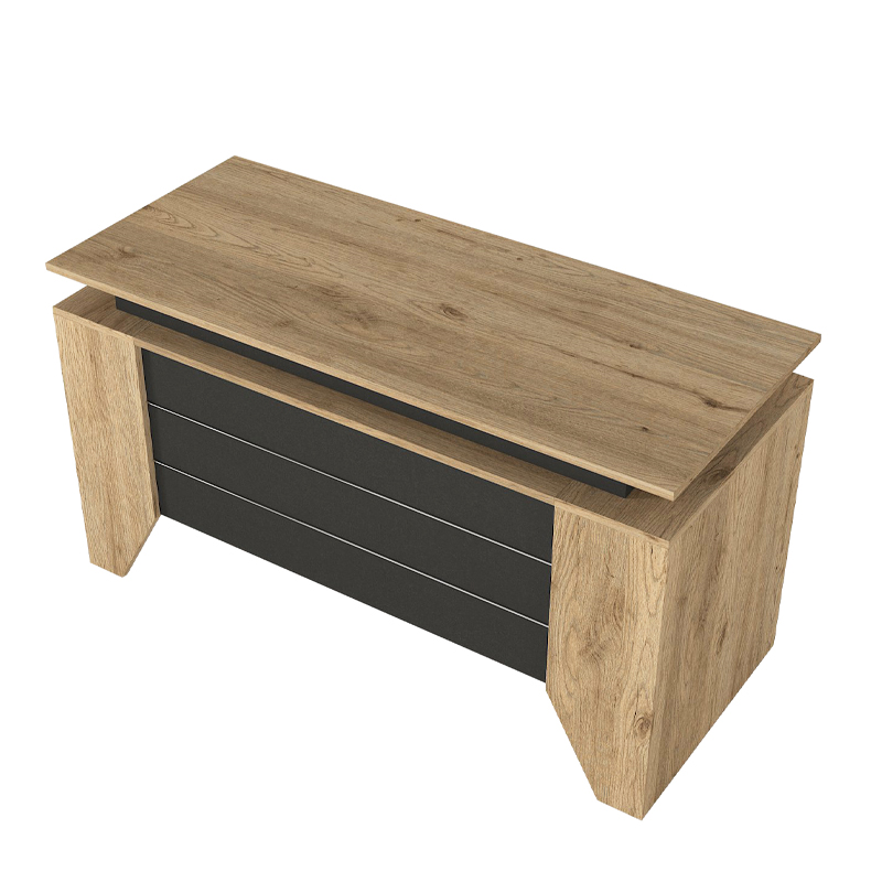 Γραφείο εργασίας Remida Megapap χρώμα sepet oak - ανθρακί 140x60x76,9εκ. Γραφείο εργασίας Remida Megapap χρώμα sepet oak - ανθρακί 140x60x76,9εκ.