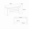 Γραφείο εργασίας Remida Megapap χρώμα sepet oak - ανθρακί 140x60x76,9εκ. Γραφείο εργασίας Remida Megapap χρώμα sepet oak - ανθρακί 140x60x76,9εκ.