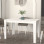 Τραπέζι Darlen Megapap χρώμα λευκό 125x72x74εκ.