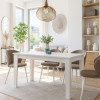 Τραπέζι Darlen Megapap χρώμα λευκό 125x72x74εκ. Τραπέζι Darlen Megapap χρώμα λευκό 125x72x74εκ.