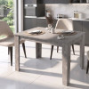 Τραπέζι Darlen Megapap χρώμα γκρι σκυροδέματος 125x72x74εκ.
