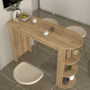 Τραπέζι μπαρ Vigne Megapap χρώμα sepet oak 150x51,6x101,8εκ. Τραπέζι μπαρ Vigne Megapap χρώμα sepet oak 150x51,6x101,8εκ.
