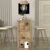 Τραπέζι μπαρ Vigne Megapap χρώμα sepet oak 150x51,6x101,8εκ. Τραπέζι μπαρ Vigne Megapap χρώμα sepet oak 150x51,6x101,8εκ.