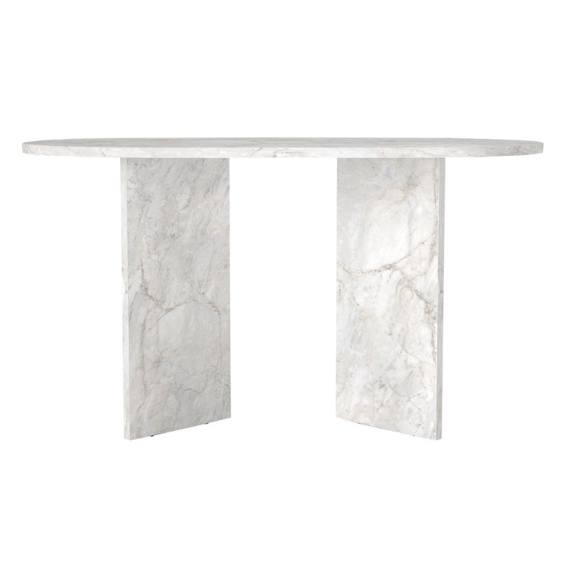 Τραπέζι Cortado Megapap χρώμα λευκό εφέ μαρμάρου 138x80x75εκ. Τραπέζι Cortado Megapap χρώμα λευκό εφέ μαρμάρου 138x80x75εκ.