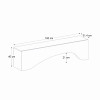 Έπιπλο τηλεόρασης Mara Megapap με LED χρώμα λευκό 150x31,4x40εκ. Έπιπλο τηλεόρασης Mara Megapap με LED χρώμα λευκό 150x31,4x40εκ.