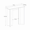 Κονσόλα Mara Megapap χρώμα λευκό εφέ μαρμάρου 90x29,6x91,8εκ.