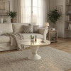 Τραπεζάκι σαλονιού Lepper Megapap χρώμα travertine - sandstone Ø75x39,8εκ. Τραπεζάκι σαλονιού Lepper Megapap χρώμα travertine - sandstone Ø75x39,8εκ.