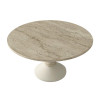 Τραπεζάκι σαλονιού Lepper Megapap χρώμα travertine - sandstone Ø75x39,8εκ. Τραπεζάκι σαλονιού Lepper Megapap χρώμα travertine - sandstone Ø75x39,8εκ.