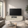 Έπιπλο τηλεόρασης Lumbera Megapap χρώμα travertine 160x29,5x42εκ. Έπιπλο τηλεόρασης Lumbera Megapap χρώμα travertine 160x29,5x42εκ.