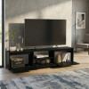 Έπιπλο τηλεόρασης Lumbera Megapap χρώμα sencron black 160x29,5x42εκ. Έπιπλο τηλεόρασης Lumbera Megapap χρώμα sencron black 160x29,5x42εκ.