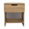 Κομοδίνο Mida Megapap χρώμα sepet oak 45x40x52εκ.