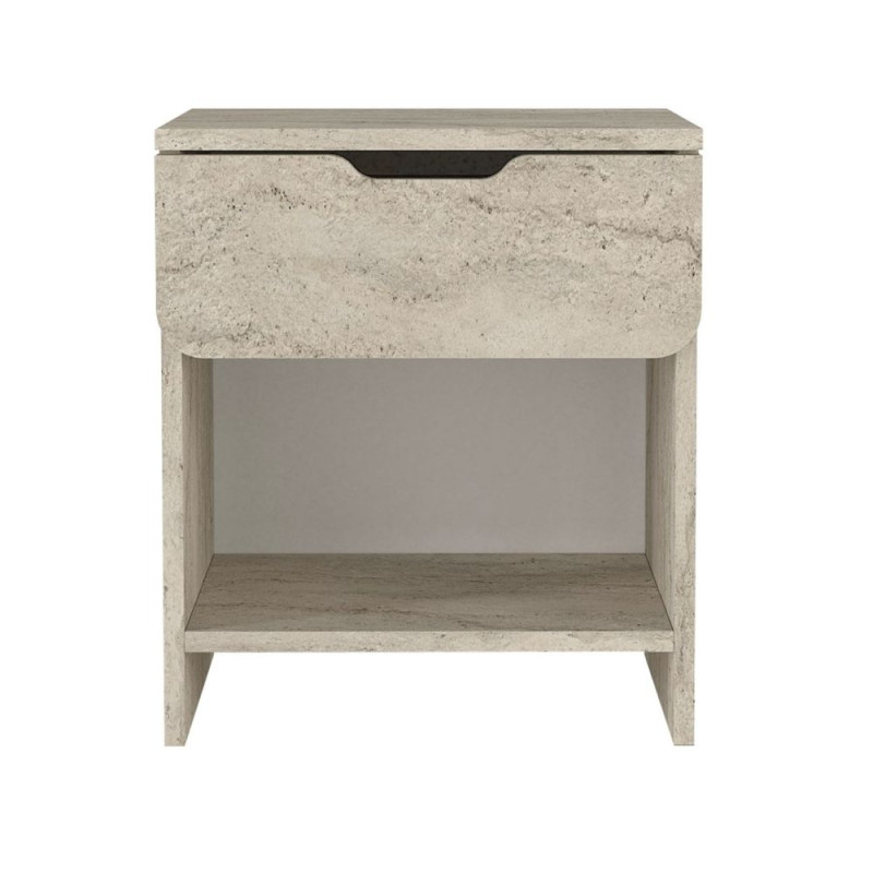 Κομοδίνο Mida Megapap χρώμα travertine 45x40x52εκ.