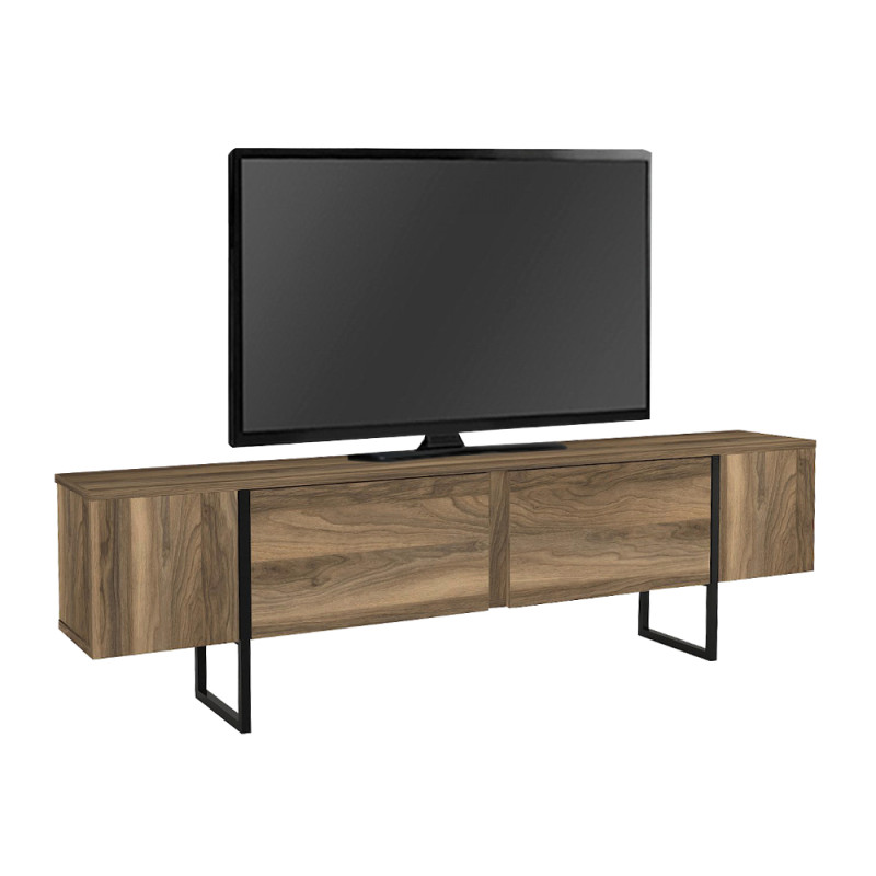 Έπιπλο τηλεόρασης Orontes Megapap χρώμα καρυδί 180x29,6x50εκ. Έπιπλο τηλεόρασης Orontes Megapap χρώμα καρυδί 180x29,6x50εκ.
