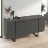 Μπουφές Orontes Megapap χρώμα ανθρακί 160x35,2x80εκ. Μπουφές Orontes Megapap χρώμα ανθρακί 160x35,2x80εκ.