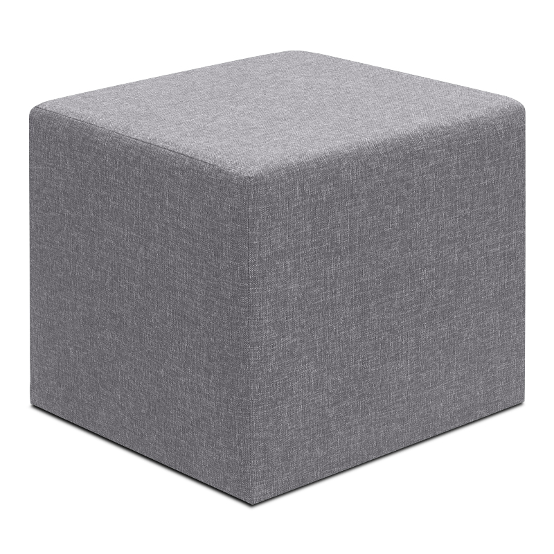 Σκαμπώ Linda Megapap υφασμάτινο χρώμα γκρι 40x40x40εκ. Σκαμπώ Linda Megapap υφασμάτινο χρώμα γκρι 40x40x40εκ.