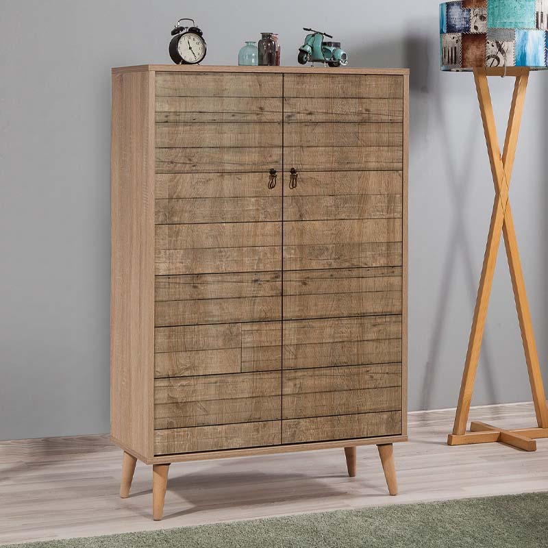 Παπουτσοθήκη - Ντουλάπι Soho Megapap χρώμα sonoma 80x36x127εκ. Παπουτσοθήκη - Ντουλάπι Soho Megapap χρώμα sonoma 80x36x127εκ.