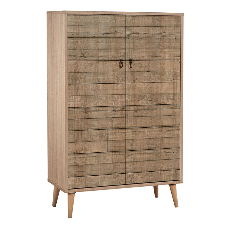 Παπουτσοθήκη - Ντουλάπι Soho Megapap χρώμα sonoma 80x36x127εκ. Παπουτσοθήκη - Ντουλάπι Soho Megapap χρώμα sonoma 80x36x127εκ.