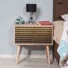 Κομοδίνο Soho Megapap χρώμα sonoma 60x40x61εκ. Κομοδίνο Soho Megapap χρώμα sonoma 60x40x61εκ.