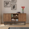 Μπουφές Amedeo Megapap χρώμα καρυδί 140x36x72εκ. Μπουφές Amedeo Megapap χρώμα καρυδί 140x36x72εκ.