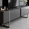 Έπιπλο τηλεόρασης Luxe Megapap χρώμα ανθρακί - χρυσό 180x30x50εκ. Έπιπλο τηλεόρασης Luxe Megapap χρώμα ανθρακί - χρυσό 180x30x50εκ.