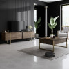 Έπιπλο τηλεόρασης Luxe Megapap χρώμα καρυδί - χρυσό 180x30x50εκ. Έπιπλο τηλεόρασης Luxe Megapap χρώμα καρυδί - χρυσό 180x30x50εκ.