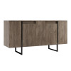 Μπουφές Luxe Megapap χρώμα καρυδί 160x35x80εκ. Μπουφές Luxe Megapap χρώμα καρυδί 160x35x80εκ.