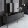 Έπιπλο τηλεόρασης Lord Megapap χρώμα μαύρο 180x30x47εκ. Έπιπλο τηλεόρασης Lord Megapap χρώμα μαύρο 180x30x47εκ.