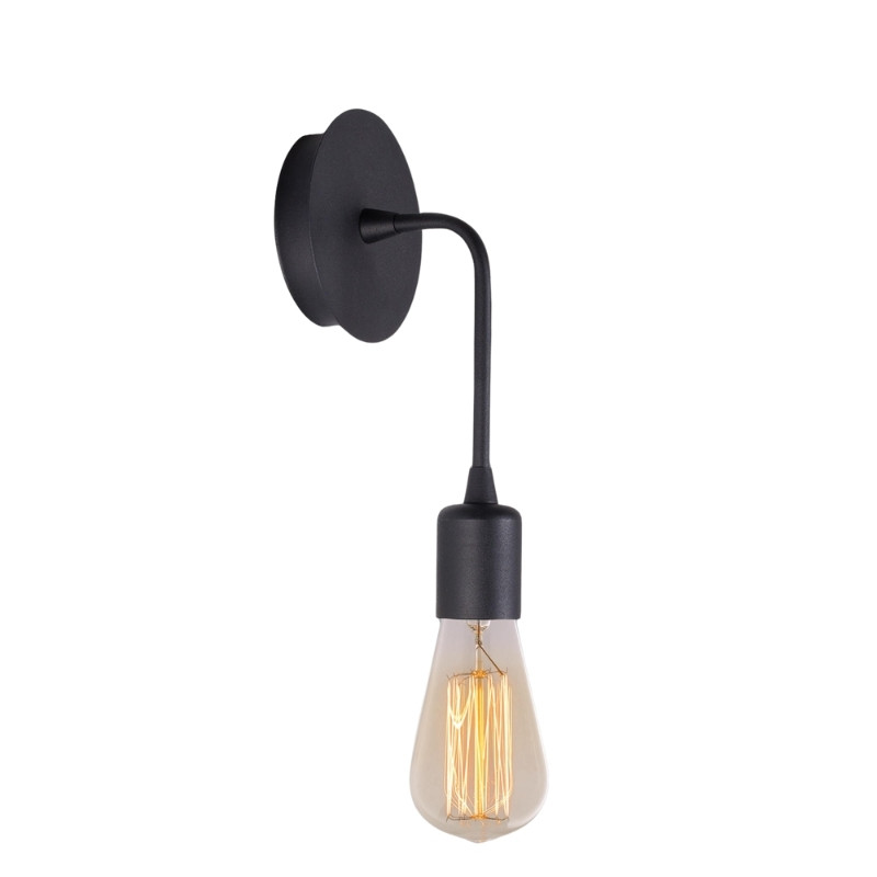 Απλίκα τοίχου Aden Megapap E27 μεταλλική χρώμα μαύρο 6x12x27εκ. Απλίκα τοίχου Aden Megapap E27 μεταλλική χρώμα μαύρο 6x12x27εκ.