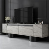 Έπιπλο τηλεόρασης Haven Megapap χρώμα travertine 180x30x50εκ. Έπιπλο τηλεόρασης Haven Megapap χρώμα travertine 180x30x50εκ.