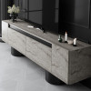 Έπιπλο τηλεόρασης Haven Megapap χρώμα travertine 180x30x50εκ. Έπιπλο τηλεόρασης Haven Megapap χρώμα travertine 180x30x50εκ.
