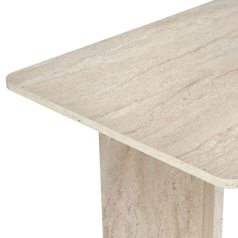 Τραπέζι Linza Megapap χρώμα travertine 180x90x75εκ. Τραπέζι Linza Megapap χρώμα travertine 180x90x75εκ.