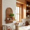 Ραφιέρα τοίχου Artwill Megapap Mdf χρώμα oak 26x13x35εκ. Ραφιέρα τοίχου Artwill Megapap Mdf χρώμα oak 26x13x35εκ.