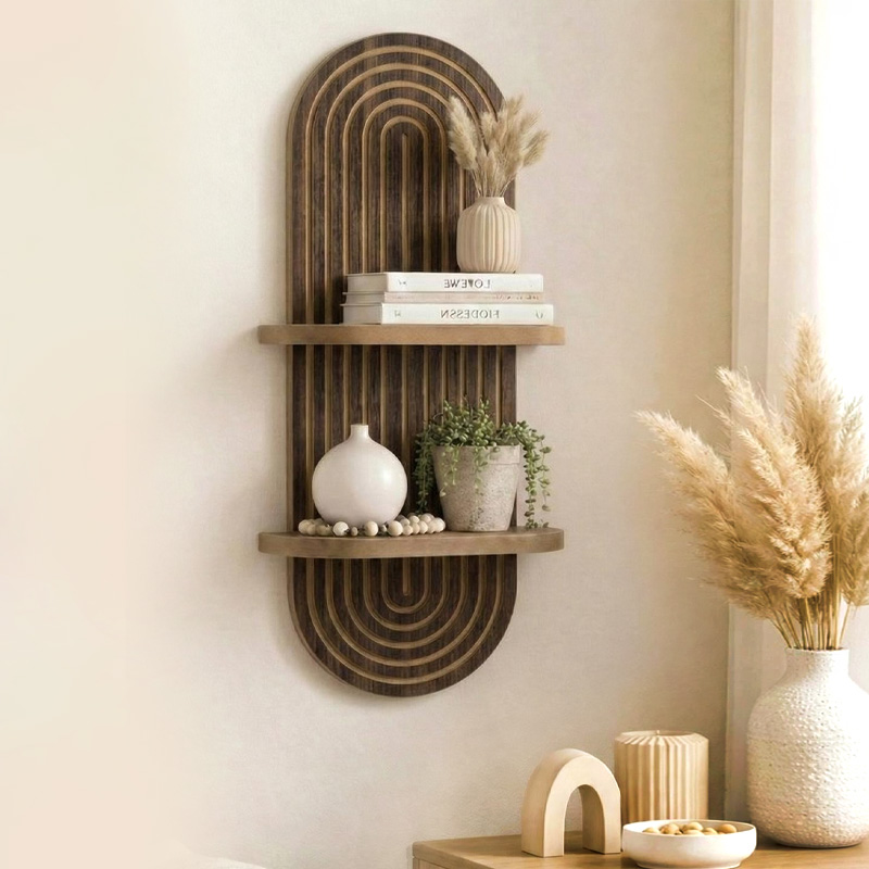Ραφιέρα τοίχου Artwill Megapap Mdf χρώμα wenge 26x13x70εκ. Ραφιέρα τοίχου Artwill Megapap Mdf χρώμα wenge 26x13x70εκ.