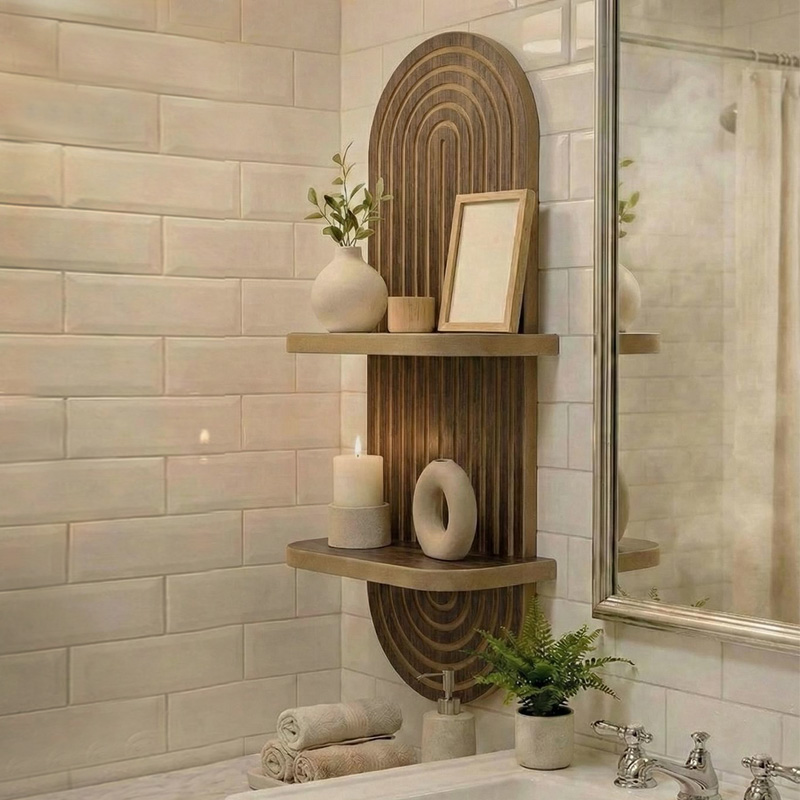 Ραφιέρα τοίχου Artwill Megapap Mdf χρώμα wenge 26x13x70εκ. Ραφιέρα τοίχου Artwill Megapap Mdf χρώμα wenge 26x13x70εκ.