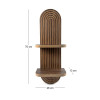 Ραφιέρα τοίχου Artwill Megapap Mdf χρώμα wenge 26x13x70εκ. Ραφιέρα τοίχου Artwill Megapap Mdf χρώμα wenge 26x13x70εκ.