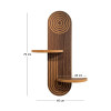 Ραφιέρα τοίχου Artwill Megapap Mdf χρώμα wenge 46x13x70εκ. Ραφιέρα τοίχου Artwill Megapap Mdf χρώμα wenge 46x13x70εκ.